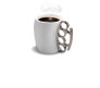 Knockout or Fist or Knuckle Mug / Cub White Silver