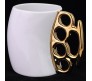 Knockout or Fist or Knuckle Mug / Cub White Golden