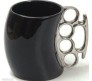 Knockout or Fist or Knuckle Mug / Cub Black Silver