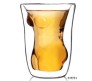 Beautiful Lady Double Layer Wall Vodka Beer Wine Shot Glass