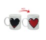 Pixel Black Heart Turns To Red When Hot Water Is Inserted Magic Mug