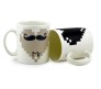Mr & Mrs Magic Mug With Heart Design - Couple Mug