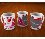 Personalize Valentine Mug With Heart Background