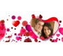 Personalize Valentine Mug With Heart Background
