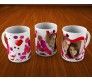 Personalize Valentine Mug With Heart Background