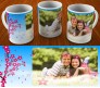 Personalize Valentine Mug With Flower Background