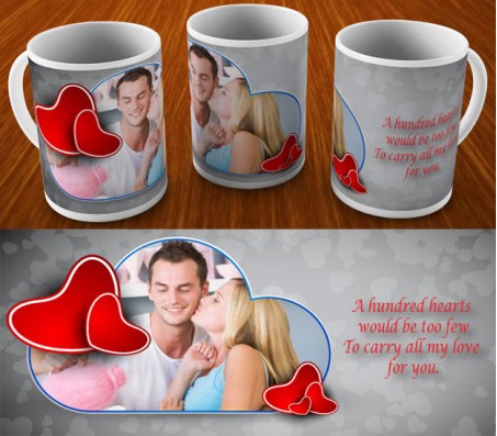 Personalize Valentine Mug With Love Message