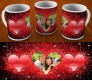 Personalize Valentine Mug With Sparking Background