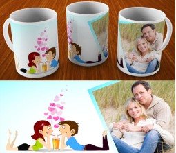 Personalize Valentine Mug With Love Couple