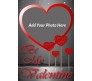 Personalize Valentine Card With Red Heart