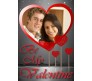 Personalize Valentine Card With Red Heart