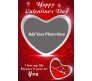 Valentine Greeting Card With Red Heart