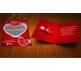 Valentine Greeting Card With Red Heart