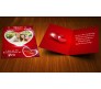 Valentine Greeting Card With Red Heart