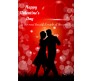 Valentine Greeting Card With Dancing Couple 