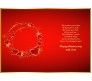 Golden Border With Bright Red & Customizable Heart