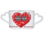 Personalized Couple Mug With Red Heart