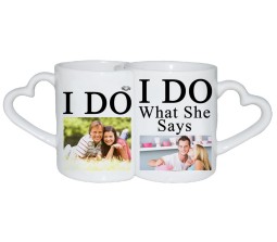 Personalized Couple Mug I Do What She Says