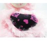 Pink Teddy With Heart & Black Hat [12 inches]