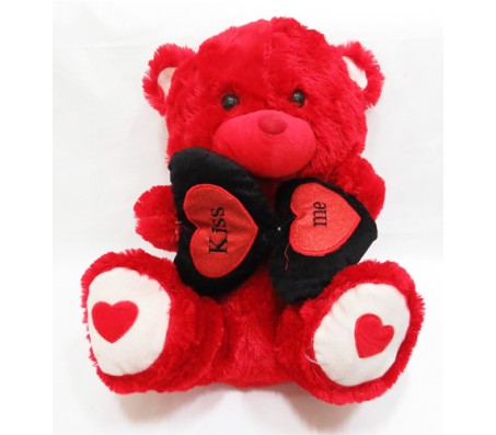 Kiss Me Red Teddy [18 inches]