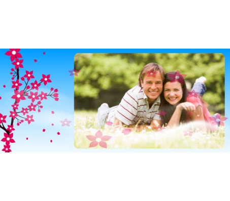 Personalize Valentine Magic Mug With Flower Background