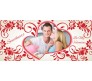 Personalize Valentine Magic Mug With Two Heart