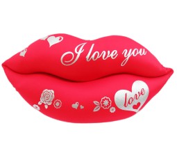 I Love You Red Lips Medium Size [10 x 18 inches]