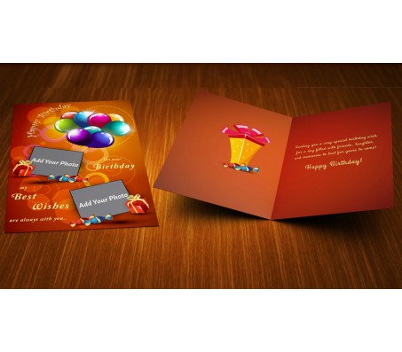 Bright Baloon Happy Birthday Card