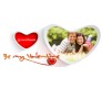 Personalize Be My Valentine Heart Handle Mug