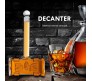 Thor Hammer Style Whiskey Decanter Creative Shaped Crystal Glass Wine Dispenser Bottle for Liquor Bourbon or Wine (400ml)